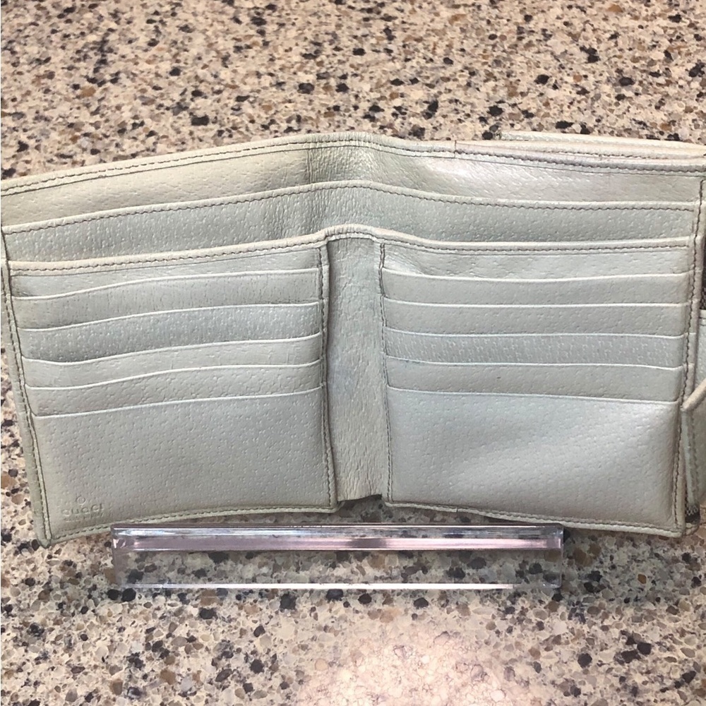 Gucci Canvas Monogram Wallet, Vintage, GUC - Picture 11 of 15